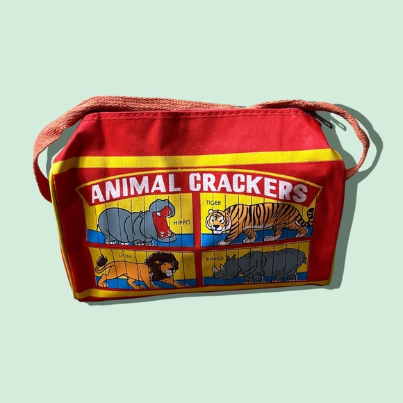 nabisco Bags Vintage Barnums Animals Crackers Graphic Print Canvas